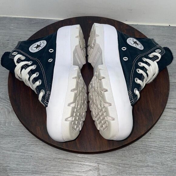 Converse Chuck Taylor All Star Women’s 6 Lugged Platform High-Top Sneaker Black - Picture 7 of 10